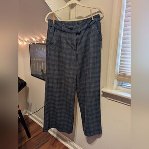 Real Good Blue Soft Plaid Trousers